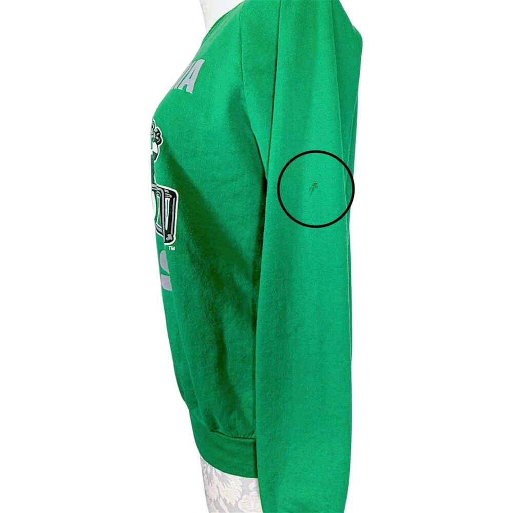 Vintage Garan NFL Eagles Sweatshirt Kelly Green 80s - Picture 10 of 13